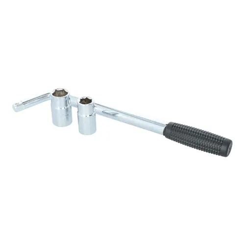 Carpoint Radmutternschlüssel Teleskop 17/19/21/23mm, Silber