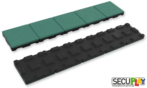 Gummi-Mähkante SECUPLAY XL 100x20x3,6cm Fallschutz Rasen Mäh Kante €29,75/m