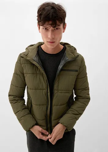 QS T-Shirt Outdoor-Jacke Steppjacke mit Kapuze