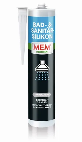 MEM Bad- und Sanitär-Silikon 300 ml transparent