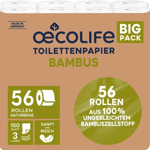 oecolife Toilettenpapier BAMBUS BIG PACK