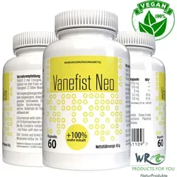 Vanefist Neo Kapseln, 45 g - Vitamine zur Unterstützung des normalen Stoffwechsels und Verdauung, ideal für Ihr tägliches Wohlbefinden mit Pflanzenstoffen und Vitaminen.
