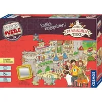 Kosmos 698737 Story Puzzle Die Schule der magischen Tiere - 200 Teile Abenteuer-Puzzle, mit Leuchteffekt und interaktiven Rätseln für spannende Klassenfahrten
