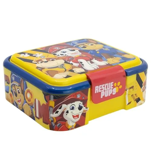 Stor Robuesta Kinder-Lunchbox mit 3 Fächern, Paw Patrol