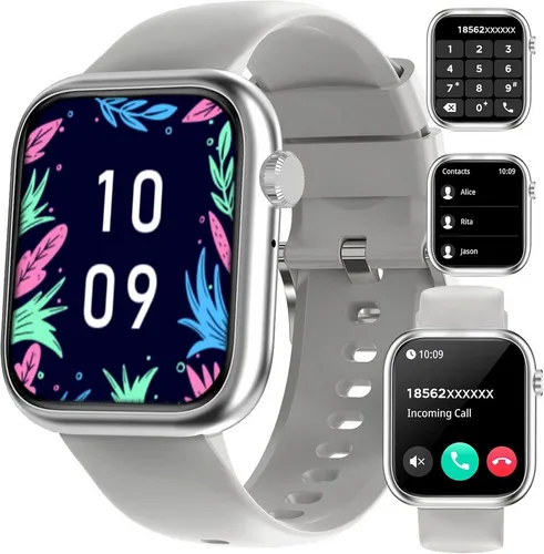 Efolen ‎ montre connectée android J04 Smartwatch (4,6 cm, android ios), Smartwatch Damen Herren mit Telefonfunktion Fitness Tracker 1 83 Zoll