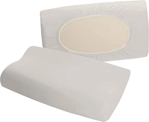 Erwin Müller Nackenstützkissenbezug Nürnberg Doppel-Jersey, Silber Größe 35x50 cm - sehr strapazierfest, temperaturausgleichend, mit Rundumgummizug