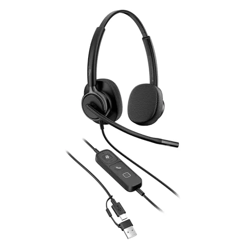 HP Poly Mission 420 Kabelgebundenes Stereo-USB-Headset von PLT