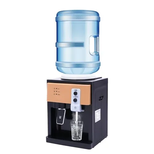HUOMMGS Kühler & Wasserspender für Trinkwasser 550W Heiß- und Kaltwasserspender Toplader Wasser Spender Elektrischer Wasserspender mit 95℃ Max Heiztemperatur Upgraded Wasser Spender für Schulen, Büro