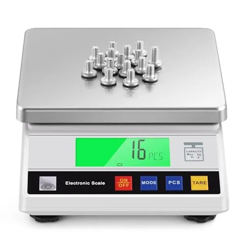 CGOLDENWALL Hochpräzise Analysenwaage 0.1g Digitale Elektronische Industrielle Präzisionswaage Intelligente Wissenschaftliche Laborwaage mit Zähl&Tarafunktion (10kg, 0.1g)