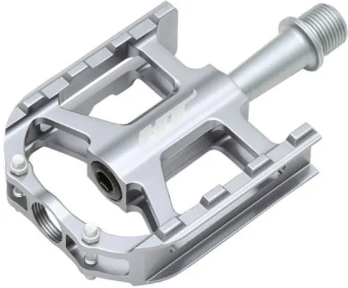HT-COMPONENTS Flat Fahrrad Pedale Paar Pedale ar12 Grau