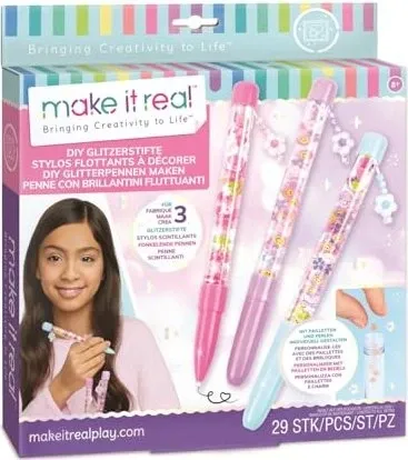DIY Glitzerstift Set – Kreatives Basteln - Kreatives Do-It-Yourself Set zum Herstellen von Glitzerstiften. Ideal für Bastelprojekte und zur individuellen Gestaltung. Perfekt für kreative Köpfe! Mit allem Zubehör für den Einstieg.