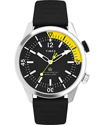 Timex Watch TW2V73400 - Elegante Herrenarmbanduhr - Armbanduhren für Herren mit Leuchtzeigern und -ziffern, wasserdicht bis 10 bar, ideal für alle Gelegenheiten und kommt in einer stilvollen Geschenkbox.