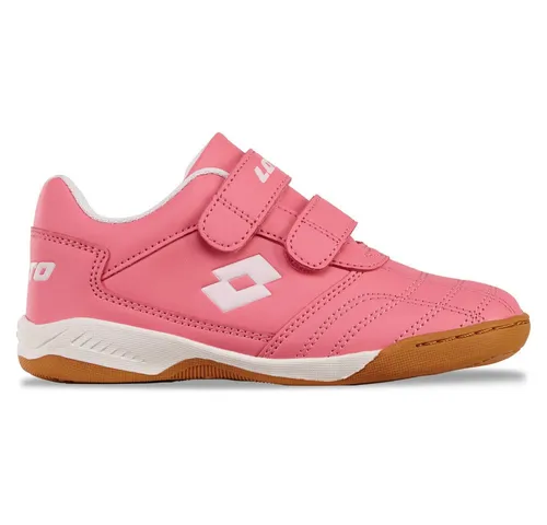 Hallenschuh LOTTO für Kinder, Gr. 31, pink - Sneaker mit nicht-färbender Sohle, ideal für Hallensport und pflegeleichtes Synthetik-Obermaterial, perfekt für aktive Kids.