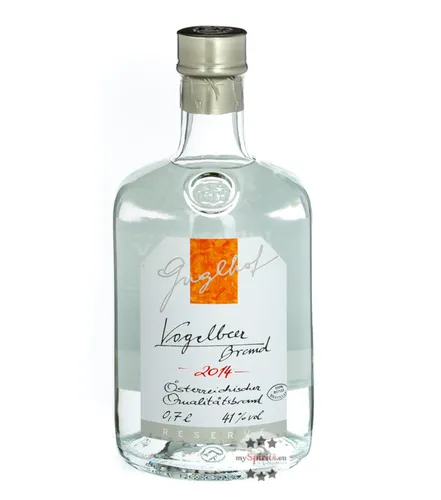 Guglhof Vogelbeer Brand - Obstbrand aus erlesenen Ebereschenfrüchten, jährlich limitiert, kristallklar und hocharomatisch - ein Genuss für Kenner!