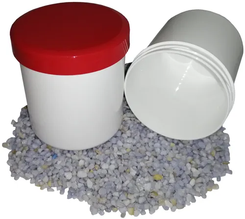 Salbendosen Cremedose Kunststoffdosen Salbenkruken 200g 250ml Deckel rot 20