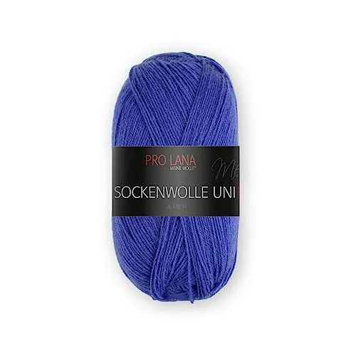 Pro Lana Sockenwolle Uni 4-fach 425 - blau