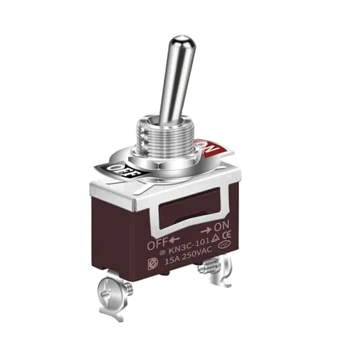 Kippschalter ON-OFF 15A/250V 2 Positionen mit Schraubkontakten, Schalter