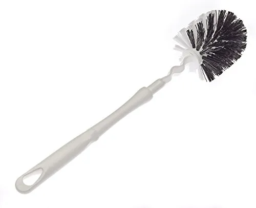 TURBO PRODUKTE Klobürste mit biegsamen Bürstenkopf - Toilettenbürste - Schnelltrocknende WC-Bürste - Büstenkopf mit Harter & weicher Seite