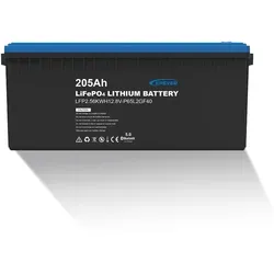 EPEVER Lithium LiFePO4 Batterie 12,8V, 205Ah - Solarspeicher mit integrierter Selbstheizung für optimale Leistung unter 0°C und Bluetooth-Kommunikation für Echtzeitüberwachung.