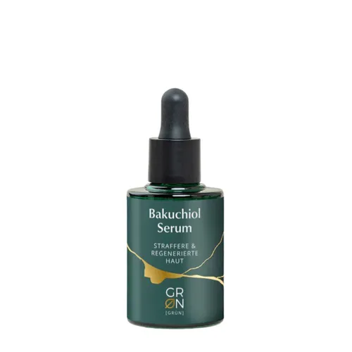 Grün Organics Bakuchiol Serum - Das Bakuchiol Serum von Grün Organics ist eine glättende Gesichtspflege für ein strahlendes Hautbild. Mit einer hochwertigen Mischung aus natürlichen Ölen unterstützt es die Pflege und sorgt für ein angenehmes Hautgefühl.