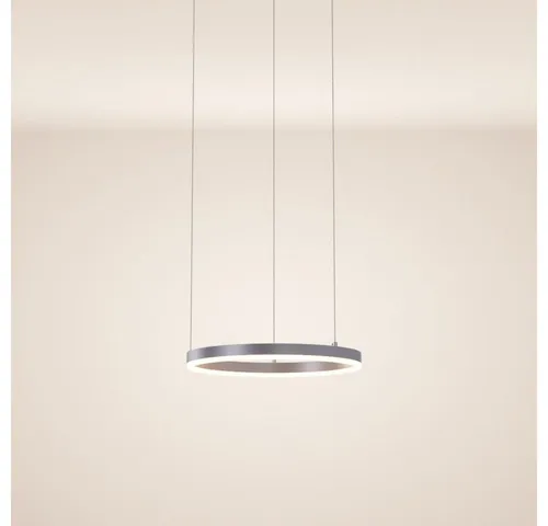 s.luce Pendelleuchte Ring 40 LED - Minimalistisches Design mit 5m Abhängung - Lampen, elegante 40 cm Pendelleuchte mit direkter und indirekter Beleuchtung, bietet flexible Montagemöglichkeiten und beeindruckende Lichtqualität mit CRI 95.