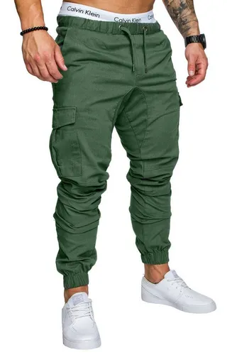 Amaci&Sons Chinohose LOS ANGELES Cargo Jogger-Chino grün W31 - Bequeme Cargo-Jogger-Chino in Khaki für lässige Outfits. Aus 98% Baumwolle und 2% Elasthan, bietet sie Stretch für optimale Bewegungsfreiheit. Ideal für den Alltag!
