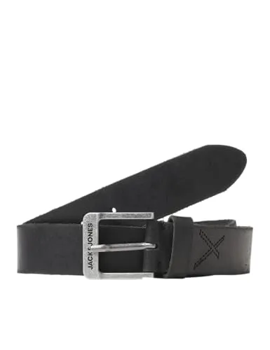 JACK & JONES JACROCK LEATHER BELT NOOS in schwarz von Jack & Jones