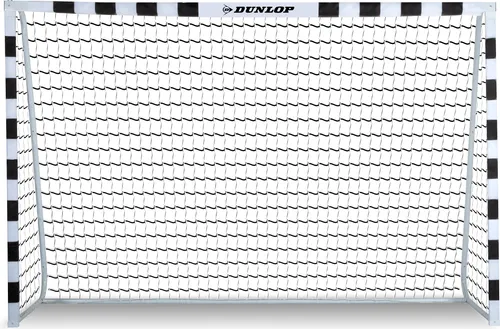 Dunlop Fußballtor 300 x 200 x 90 cm - Robustes Fußballtor für Garten und Halle - Fußballtor für Kinder und Erwachsene, ideal für Training und Spiele. Schnell montierbar und aus stabilem Metall, perfekt für Innen und Außen!