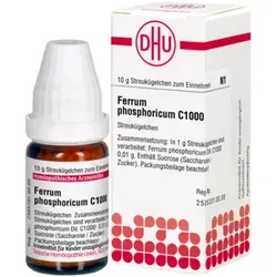 Ferrum Phosphoricum C1000 10 G - Homöopathisches Arzneimittel - Arzneimittel zur Unterstützung des Wohlbefindens, enthält Sucrose. Ideal für die homöopathische Behandlung, ohne Verschreibung erhältlich.