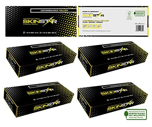 SkinStar Universal Wachs Yellow Edition Ski und Langlauf Wachs Ski Wax 1 kg