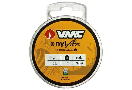 VMC Vorfachschnur VMC Nylflex Stahlvorfach Vorfachmaterial 1x7 C709 10m, 10 m Länge, 0,62 mm Fadendurchmesser, (1-St)