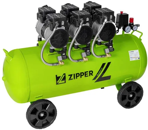 Zipper ZI-COM90SI Silent Kompressor - Leiser Kompressor für störungsfreies Arbeiten, ideal für Werkstätten und Heimwerkerprojekte.