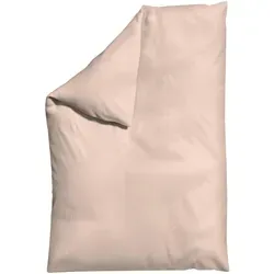 Schlafgut Bettdeckenbezug Woven Satin, Hellrot - Bettwäsche in Hellrot, Oeko-Tex® zertifiziert, bügelleicht und pflegeleicht. Genießen Sie die weiche, atmungsaktive Oberfläche für einen erholsamen Schlaf.