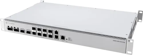 MikroTik CRS812 DDQ - Managed Switch mit 8 Ports - Vielseitiger Managed Switch mit 50 Gigabit SFP56 und Hochgeschwindigkeits-Ports für zuverlässige Netzwerkverbindungen, ideal für den professionellen Einsatz.