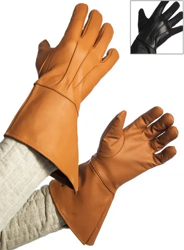 Zemab Tactical Gears Cowboy-Kostüm Lederhandschuhe