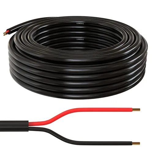 10m FLRYY Fahrzeugleitung 2x2,5mm² rund Kabel KFZ Anhängerkabel Niedervolt