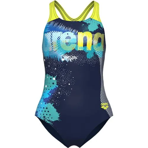 ARENA Kinder Schwimmanzug GIRL'S LIGHT TRICKS SWIMSUIT SWIM PRO BACK