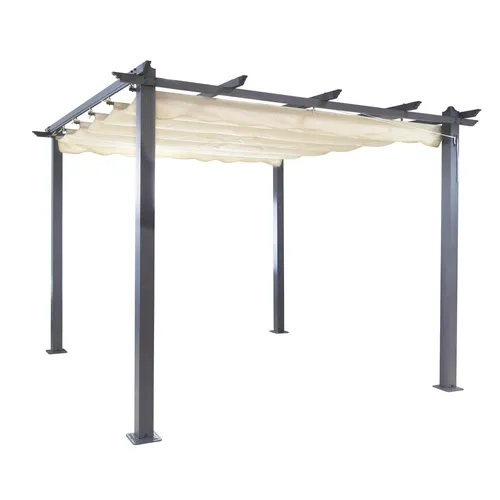 DEMA Pergola Freiburg Ecru mit Sonnendach von DEMA