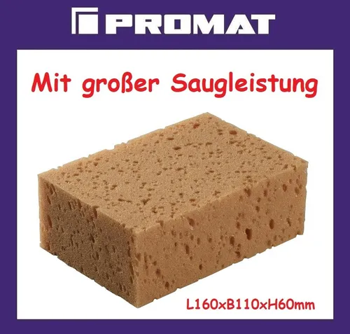 Schwamm L 160 x B 110 x H 60mm mit großer Saugleistung von Promat
