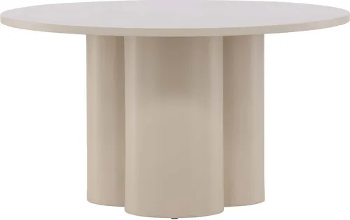 Furnlux Couchtisch Olivia, Beige, 80 cm, Stilvoller Ziertisch für Ihr Wohnzimmer
