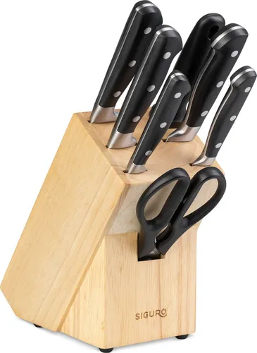 Siguro Uchi Messerset 7-teilig mit Holzblock