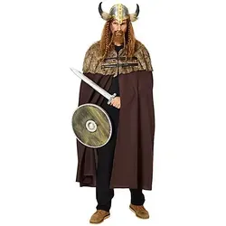 Fasching Umhang braun mit Fellbesatz von Orlob