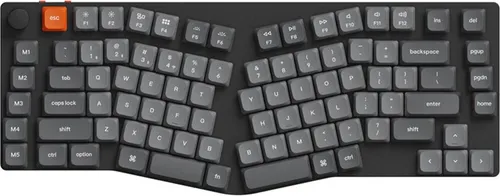 Keychron K15 Max Wireless Low Profile Keyboard - Schwarz - Tastatur mit flachem Design und Alice-75-Layout, bietet superschnelle 2,4-GHz- und Bluetooth-Verbindungen sowie individuelle Anpassungsmöglichkeiten für ein optimales Tipperlebnis.