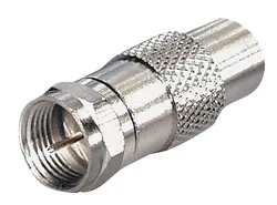 Transmedia F-Stecker auf Koax-Kupplung 9,5 mm