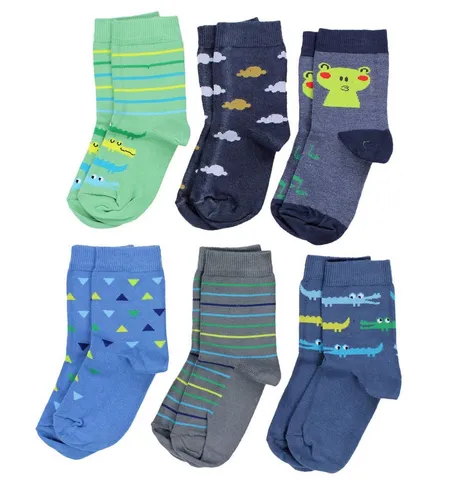 TupTam Freizeitsocken TupTam Kinder Socken Bunt Gemustert 6er Pack für Mädchen und Jungen