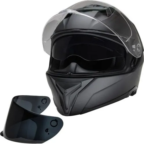 Motorradhelm Integralhelm CMX Blacky schwarz matt mit Visier getönt