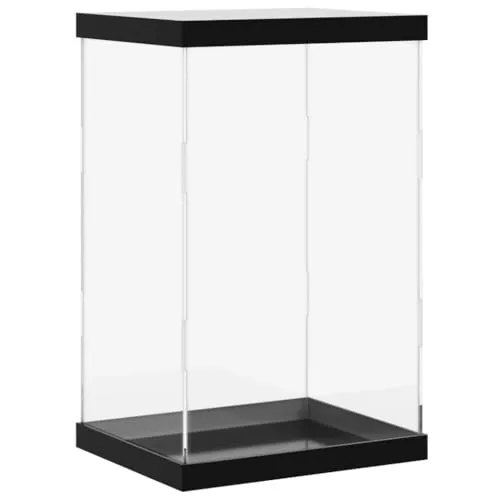 vidaXL Vitrine für Sammlerstücke - Glasvitrine aus transparentem Acryl, staubgeschützt und ideal für die stilvolle Präsentation von Spielzeug, Figuren und Kunsthandwerk. Langlebig und einfach zu montieren!