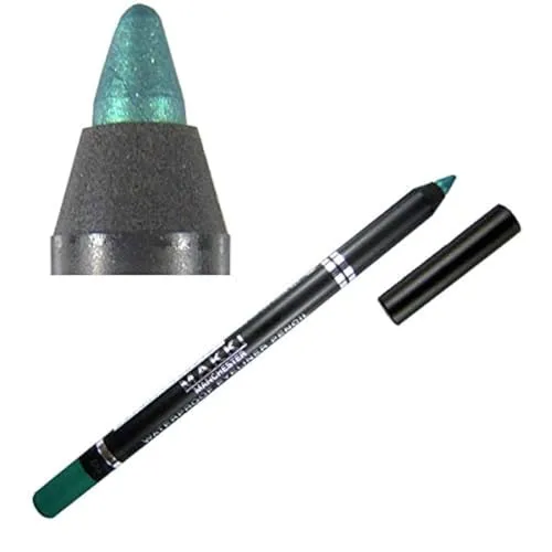 Makki Wasserfester Eyeliner langem Halt 11 Glänzend Mettalisch Turquoise