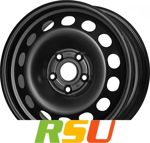 MWD 16043 Stahlfelge 6.5x16 ET50 - Stahlfelge in Schwarz, ideal für hohe Traglasten bis 625 kg, perfekte Passform für Fahrzeuge mit LK5/112 und ML57.1.