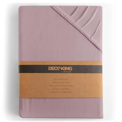 DecoKing Spannbettlaken Amber 200x220 cm und 220x240 cm in gold von DecoKing